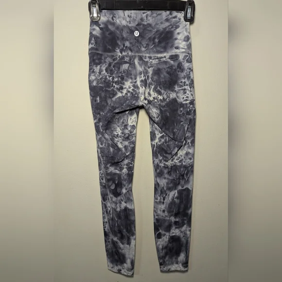 Lululemon Wunder Under High-Rise Tight 25" Marble Dye Classic Navy Womens Size 2 - Picture 5 of 6